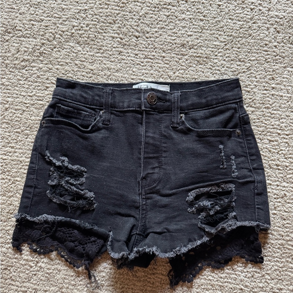Mudd Black Denim Shorts